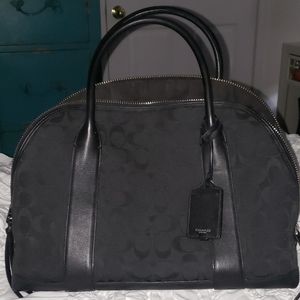 Black Coach Large Bleecker Preston Satchel Bag